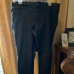 GLORIA VANDERBILT BLACK DENIM PANTS, SZ 14